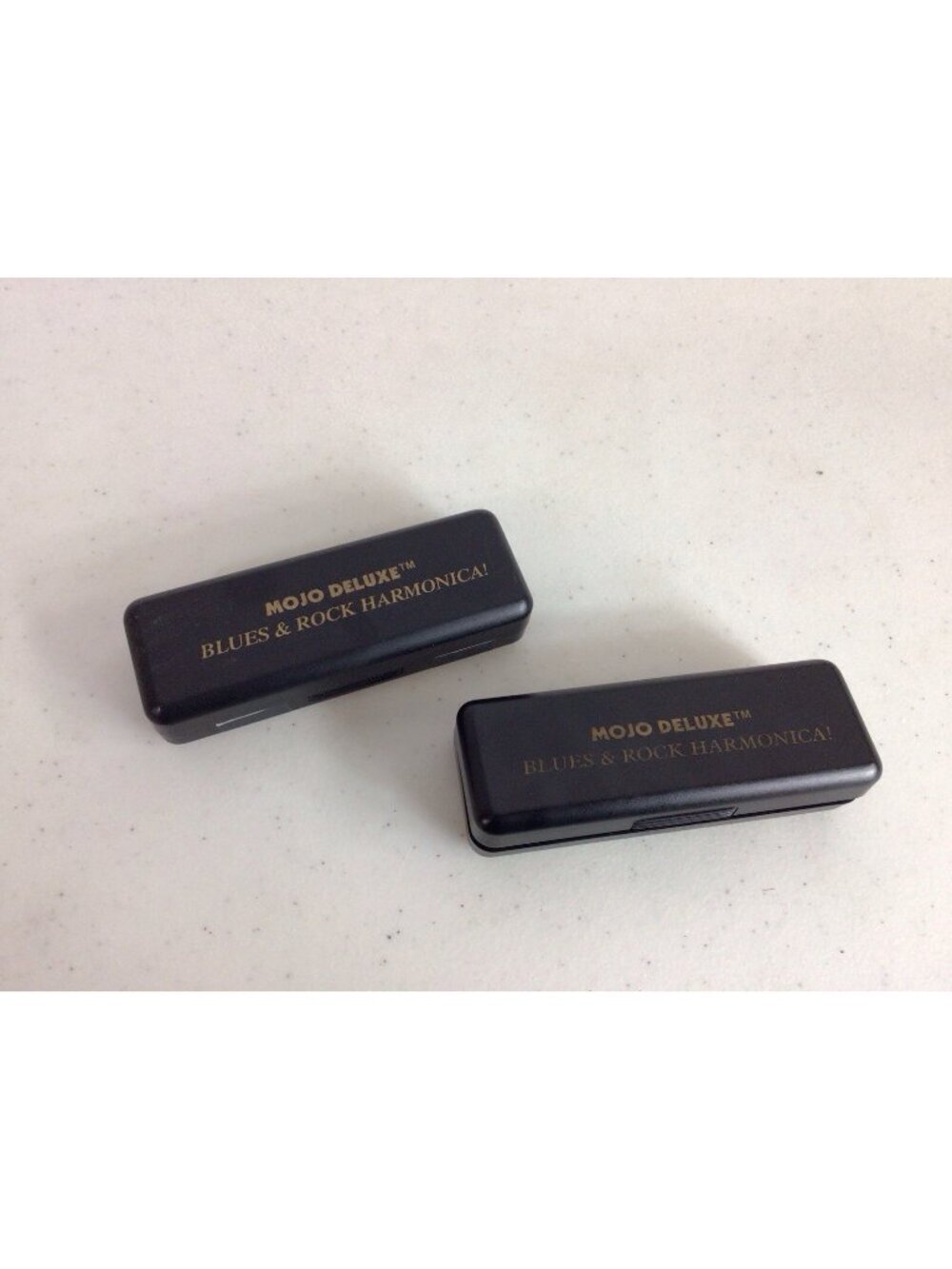 Mojo Deluxe Blues And Rock Harmonicas With Case Lot of 2